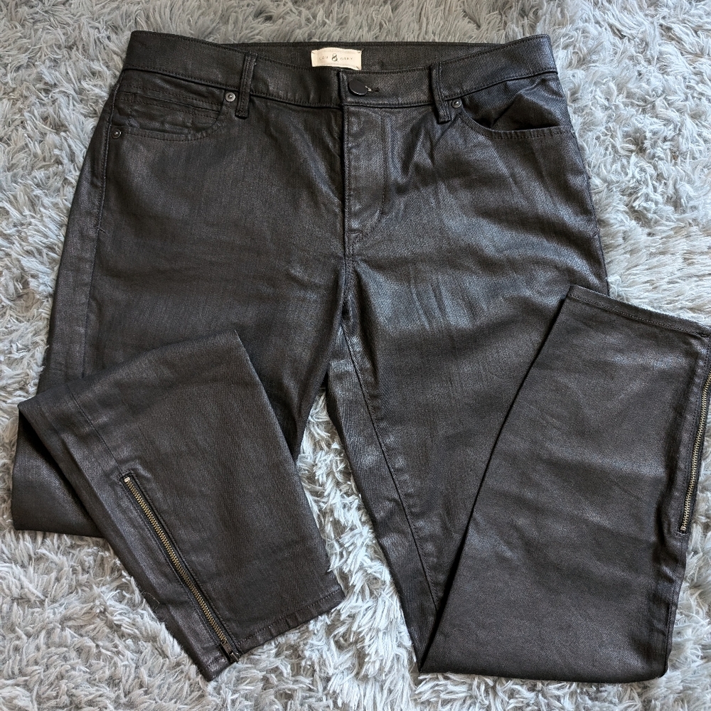 Lou & Grey‎ Modern skinny ankle pants/ jeans sz 8 zip ankle